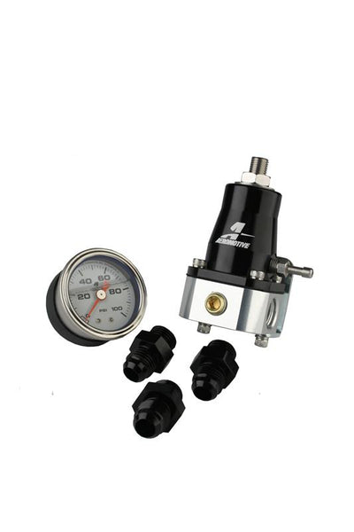 Aeromotive EFI Fuel Pressure Regulator with Fittings and Gauge Kit