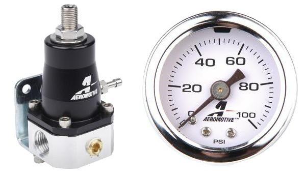 Aeromotive EFI Fuel Pressure Regulator with Fittings and Gauge Kit