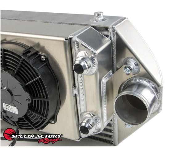 SpeedFactory Racing Dual Backdoor Intercooler | Tucked Radiator Combo
