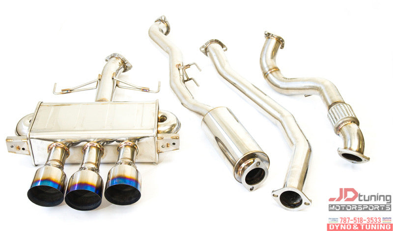 Invidia 17-19 Honda Civic Type R Q300 Triple Titanium Tip Cat-back Exhaust