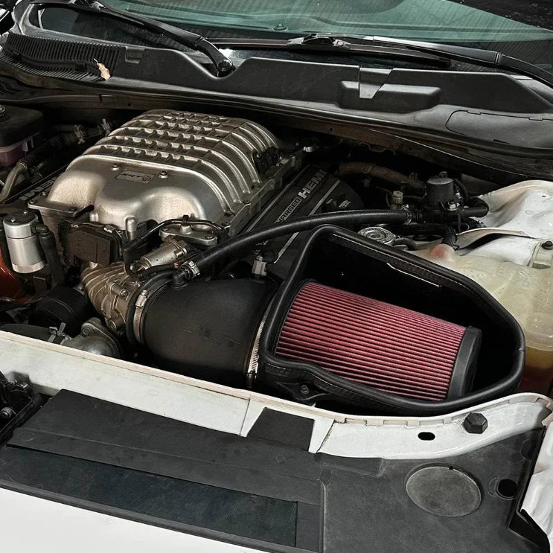 JLT 21-23 Dodge Charger Hellcat / 19-23 Dodge Challenger Hellcat CAI Kit w/Cotton Cleanable Filter