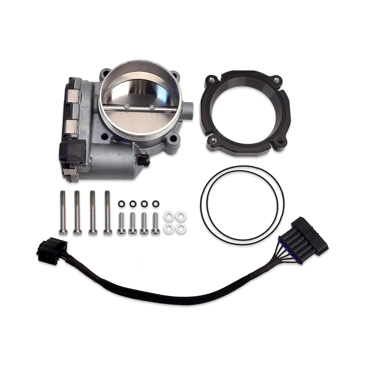 IAG BOSCH 82MM THROTTLE BODY & ADAPTER PACKAGE FOR SUBARU STI PROCESS WEST INTAKE MANIFOLDS