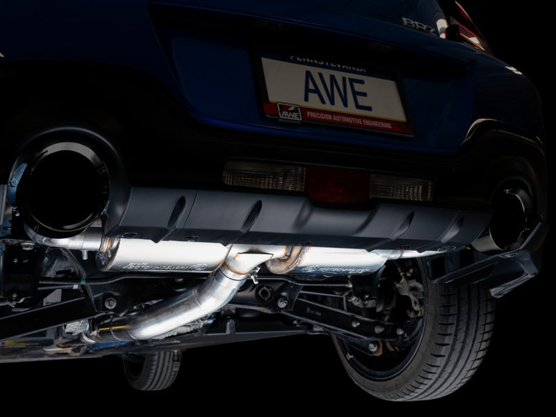 AWE Touring Edition Exhaust for Subaru BRZ / Toyota GR86 / Toyota 86 / Scion FR-S - Diamond Black Tips