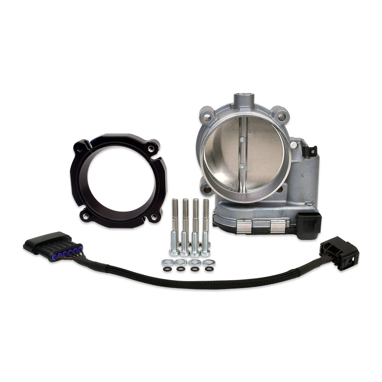 IAG BOSCH 82MM THROTTLE BODY & ADAPTER PACKAGE FOR SUBARU STI PROCESS WEST INTAKE MANIFOLDS