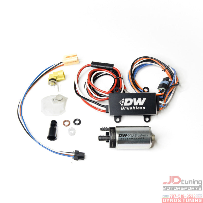 DeatschWerks DW440 440lph Brushless Fuel Pump Single/Dual Controller w/ Install Kit 08-14 Subaru WRX