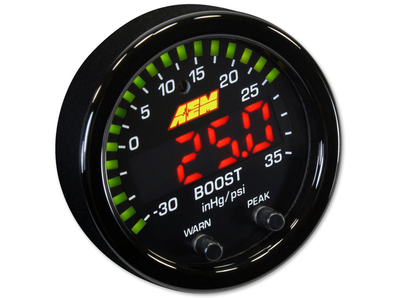 X-Series Boost Pressure Display Gauge -30in/Hg~35psi