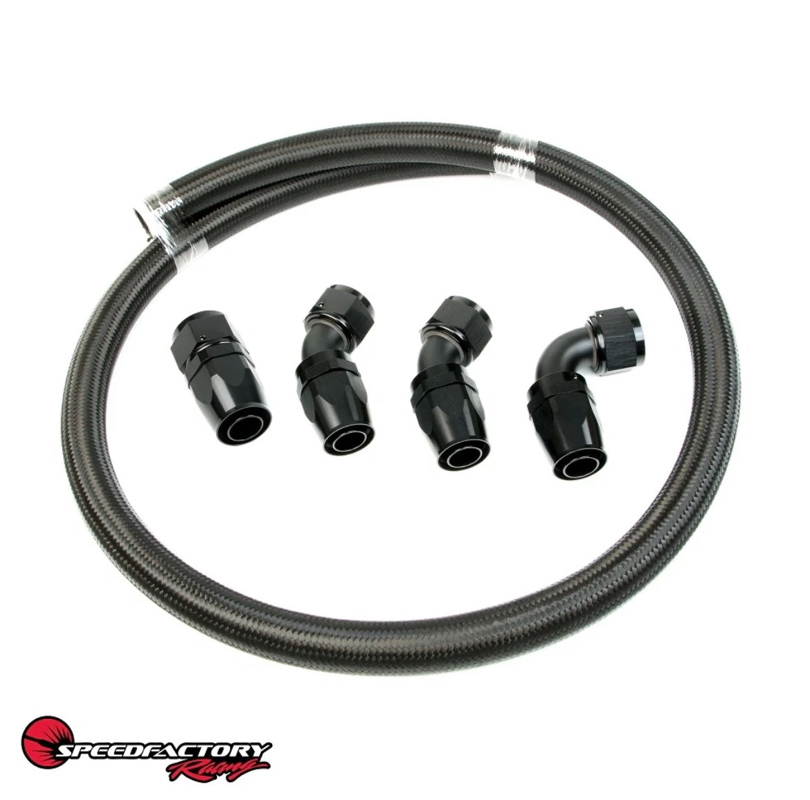 SpeedFactory Racing Universal Race Radiator -16 AN Hose and Fitting Kit For B / D / F / H / K / J-Series